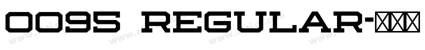 0095 Regular字体转换
